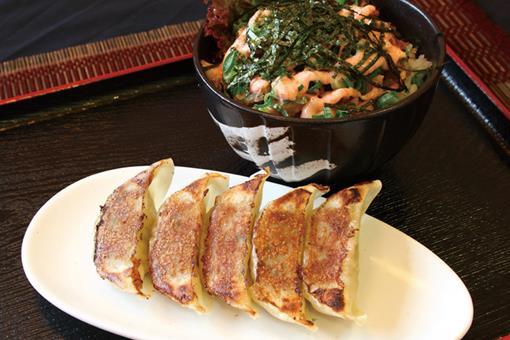 明太マヨチャーシュー丼＆餃子セット